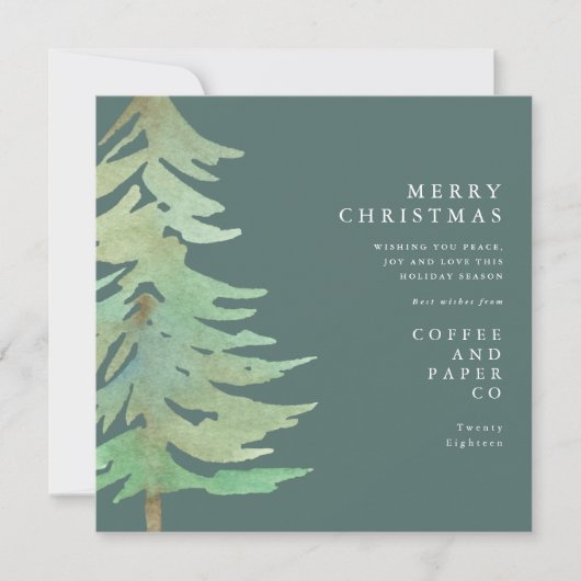 Weihnachtskarte für den Wald Einladung (Vorderseite)