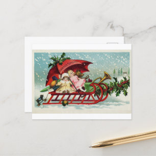 Weihnachtskarte für den Weihnachtsalter: Zeitloser Feiertagspostkarte