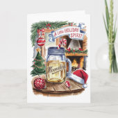 Weihnachtskarte für den Weihnachtsgeist Feiertagskarte (Vorderseite)