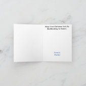 Weihnachtskarte für den Weihnachtsmann Karte (Innenseite)