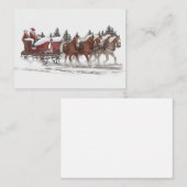 Weihnachtskarte für den Weihnachtsmann Mitteilungskarte (Vorne/Hinten)