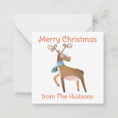 Weihnachtskarte für den Weihnachtsmann Mitteilungskarte (Vorderseite)