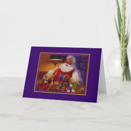 Weihnachtskarte für den Weihnachtswerkstatt Feiertagskarte