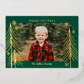 Weihnachtskarte für den Wintergarten Folien Feiertagskarte (Vorderseite)