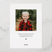 Weihnachtskarte für den Wintergarten Folien Feiertagskarte (Rückseite)