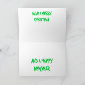 Weihnachtskarte für die Eisenbahn Feiertagskarte (Innenseite)