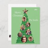 Weihnachtskarte für die Familie Feiertagskarte (Vorne/Hinten)