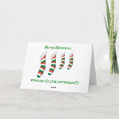 Weihnachtskarte für die Foster-Tochter Feiertagskarte (Rückseite)