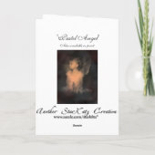 Weihnachtskarte für die Hinterbliebenen Feiertagskarte (Rückseite)