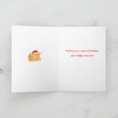 Weihnachtskarte für die Höhlenkinder, anpassbar Feiertagskarte (Innenseite)