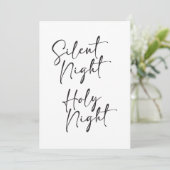 Weihnachtskarte für die Stille Nacht Einladung (Stehend Vorderseite)