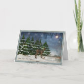 Weihnachtskarte für die Stille Nacht Feiertagskarte (Rückseite)