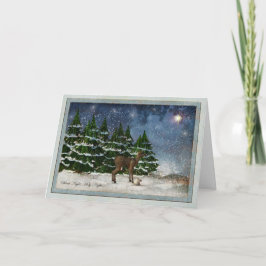 Weihnachtskarte für die Stille Nacht Feiertagskarte