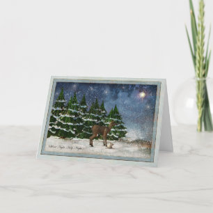 Weihnachtskarte für die Stille Nacht Feiertagskarte