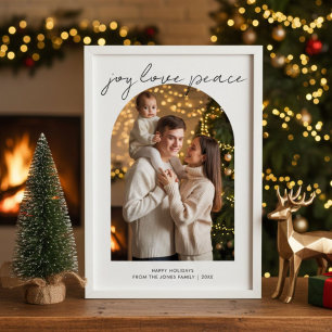 Weihnachtskarte für die süße Familie mit Freude Li Feiertagskarte