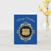 Weihnachtskarte für die Viktorianische Strafverfol Karte (Gelbe Blume)