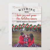 Weihnachtskarte für die Weihnachtsfamilie Save The Date (Vorderseite)