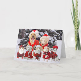 Weihnachtskarte für die Weihnachtsmänner Feiertagskarte