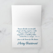 Weihnachtskarte für die Weihnachtszeit - Ein Kind Karte (Innenseite)