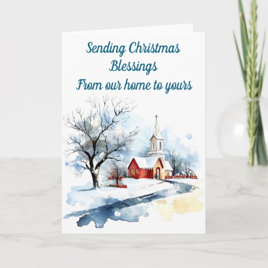 Weihnachtskarte für die Winterkirche Karte (Vorderseite)