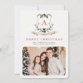 Weihnachtskarte für ein Foto Feiertagskarte (Vorderseite)