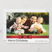 Weihnachtskarte für ein Foto Feiertagskarte (Vorderseite)