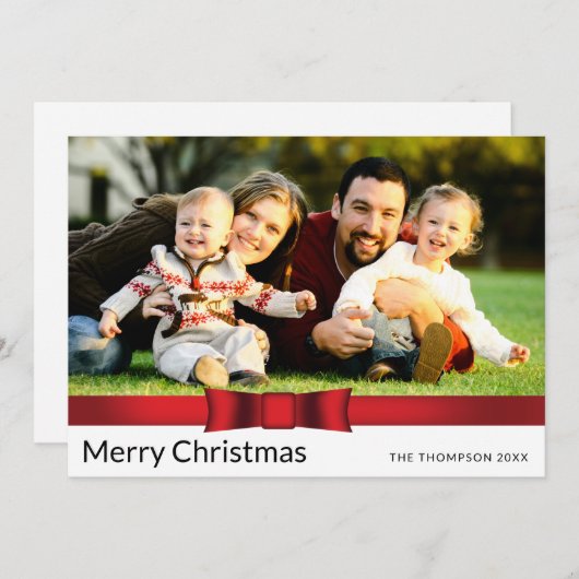 Weihnachtskarte für ein Foto Feiertagskarte (Vorne/Hinten)