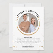 Weihnachtskarte für ein Jahr im Visier Einladung (Vorderseite)