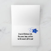 Weihnachtskarte für einen geheimen Kumpel Feiertagskarte (Innenseite)