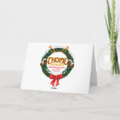 Weihnachtskarte für Elfen und Rentiere Feiertagskarte (Rückseite)