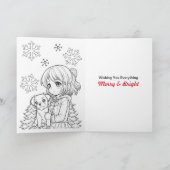 Weihnachtskarte für Enkelin + Farbseite Karte (Innenseite)