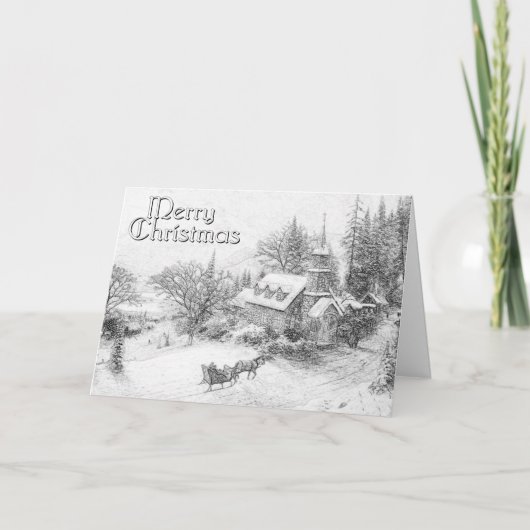 Weihnachtskarte für Erwachsene Feiertagskarte (Vorderseite)