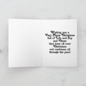 Weihnachtskarte für Erwachsene Feiertagskarte (Innenseite)