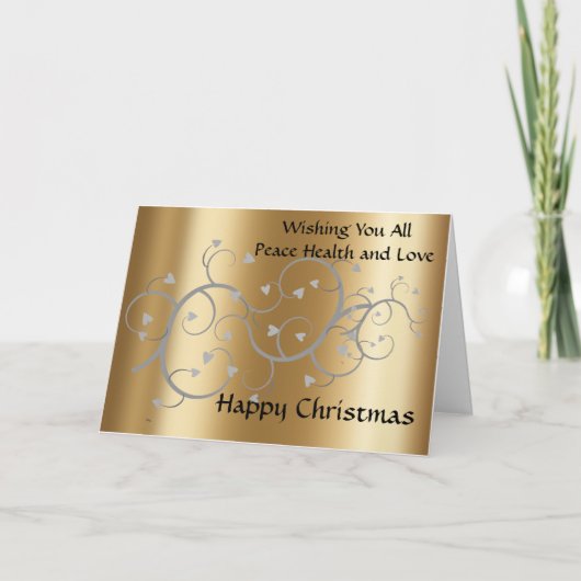 Weihnachtskarte für Familie und Freunde Feiertagskarte (Vorderseite)