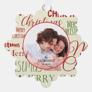 Weihnachtskarte für Familienpapier Ornament Karte
