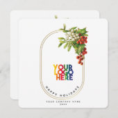 Weihnachtskarte für feierliche Firmenfeiern (Vorne/Hinten)