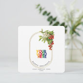 Weihnachtskarte für feierliche Firmenfeiern (Stehend Vorderseite)