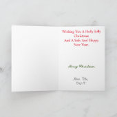 Weihnachtskarte für Feuerwehrleute und Weihnachtsm Karte (Innenseite)