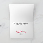 Weihnachtskarte für Feuerwehrmann und Dalmatiner Karte (Innenseite)