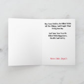 Weihnachtskarte für Feuerwehrmann und Dalmatiner S Karte (Innenseite)