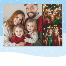 Weihnachtskarte für Fotovorlage für die Familie