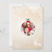 Weihnachtskarte für Fotovorlage individuell anpass Einladung (Rückseite)