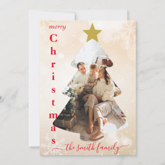 Weihnachtskarte für Fotovorlage individuell anpass Einladung