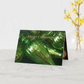 Weihnachtskarte für geflochtenes grünes Quecksilbe Karte (Gelbe Blume)