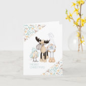 Weihnachtskarte für Genome und Reindeers | Charme Karte (Gelbe Blume)