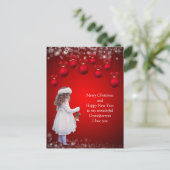Weihnachtskarte für Großeltern Postkarte (Stehend Vorderseite)