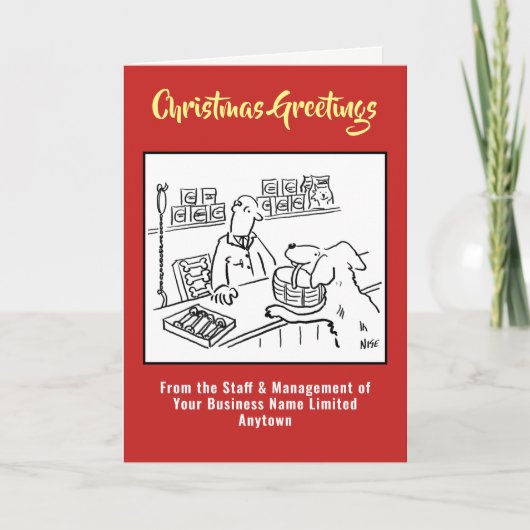 Weihnachtskarte für Haustiere oder Haustiere Feiertagskarte (Vorderseite)