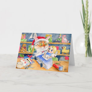 Weihnachtskarte für Helfer Feiertagskarte