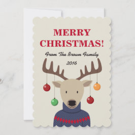 Weihnachtskarte für Hirsche Feiertagskarte