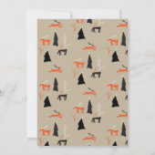 Weihnachtskarte für Hirsche und Foto Einladung (Rückseite)